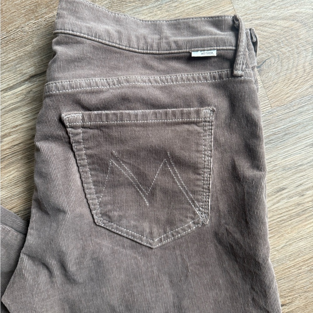 Mother Jeans- The Dropout Hopscotch in Corduroy, Color Beaver. Size 29 (8/10) - Picture 2 of 10